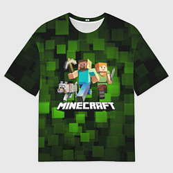 Футболка оверсайз мужская Minecraft Майнкрафт, цвет: 3D-принт
