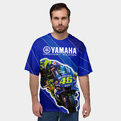 Футболка оверсайз мужская Valentino Rossi, цвет: 3D-принт — фото 2