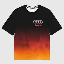 Футболка оверсайз мужская AUDI, цвет: 3D-принт