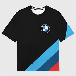 Футболка оверсайз мужская BMW, цвет: 3D-принт