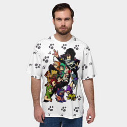 Футболка оверсайз мужская Моя Геройская Академия, цвет: 3D-принт — фото 2