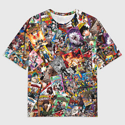 Футболка оверсайз мужская Academia stikerbombing, цвет: 3D-принт