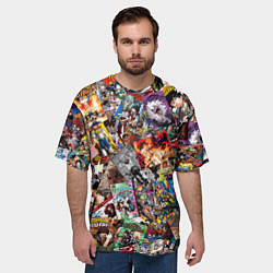 Футболка оверсайз мужская Academia stikerbombing, цвет: 3D-принт — фото 2