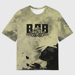 Футболка оверсайз мужская ВДВ, цвет: 3D-принт
