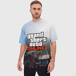 Футболка оверсайз мужская GTA Online, цвет: 3D-принт — фото 2