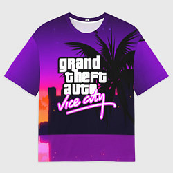 Мужская футболка оверсайз GTA:VICE CITY