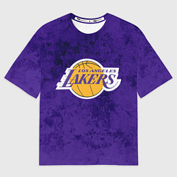Футболка оверсайз мужская LA LAKERS, цвет: 3D-принт