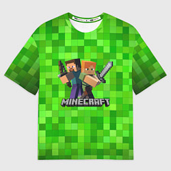 Футболка оверсайз мужская MINECRAFT, цвет: 3D-принт