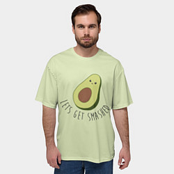Футболка оверсайз мужская Авокадо, цвет: 3D-принт — фото 2