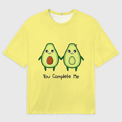 Футболка оверсайз мужская Авокадо, цвет: 3D-принт