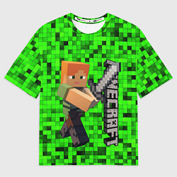 Футболка оверсайз мужская MINECRAFT, цвет: 3D-принт