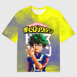 Футболка оверсайз мужская Моя геройская академия Изуку, цвет: 3D-принт