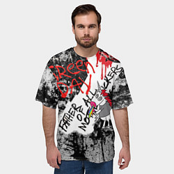 Футболка оверсайз мужская Green Day - Father of All MF, цвет: 3D-принт — фото 2