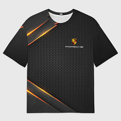 Футболка оверсайз мужская PORSCHE, цвет: 3D-принт