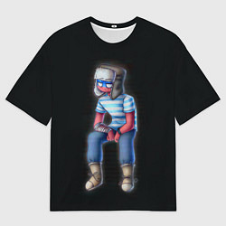 Футболка оверсайз мужская CountryHumans - Россия, цвет: 3D-принт