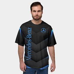 Футболка оверсайз мужская Mercedes-Benz, цвет: 3D-принт — фото 2