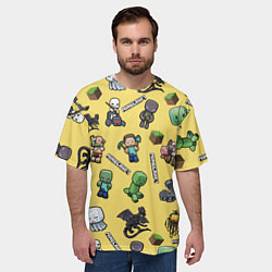 Футболка оверсайз мужская MINECRAFT, цвет: 3D-принт — фото 2