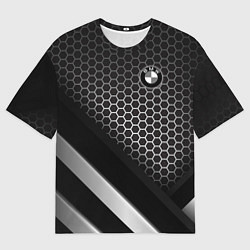 Футболка оверсайз мужская BMW, цвет: 3D-принт