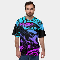 Футболка оверсайз мужская Imagine Dragons, цвет: 3D-принт — фото 2
