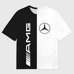 Футболка оверсайз мужская MERCEDES AMG, цвет: 3D-принт