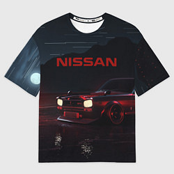 Футболка оверсайз мужская NISSAN, цвет: 3D-принт