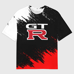 Футболка оверсайз мужская NISSAN GTR, цвет: 3D-принт