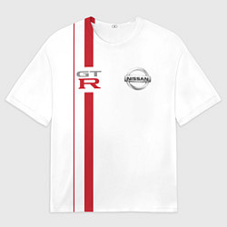 Футболка оверсайз мужская NISSAN GTR, цвет: 3D-принт