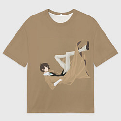 Футболка оверсайз мужская Osamu Dazai, цвет: 3D-принт