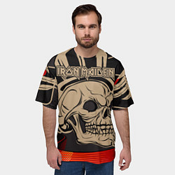 Футболка оверсайз мужская Iron Maiden, цвет: 3D-принт — фото 2