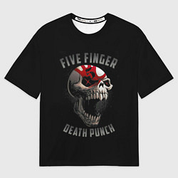 Футболка оверсайз мужская Five Finger Death Punch, цвет: 3D-принт