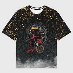Футболка оверсайз мужская Стальной алхимик, цвет: 3D-принт