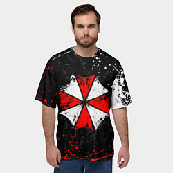 Футболка оверсайз мужская RESIDENT EVIL UMBRELLA, цвет: 3D-принт — фото 2