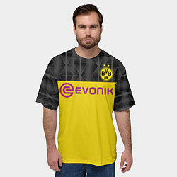 Футболка оверсайз мужская Reus home UEFA 19-20, цвет: 3D-принт — фото 2