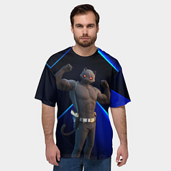 Футболка оверсайз мужская Fortnite Meowscles Shadow, цвет: 3D-принт — фото 2