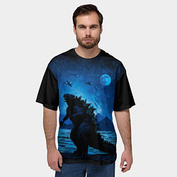 Футболка оверсайз мужская GODZILLA, цвет: 3D-принт — фото 2