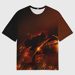Футболка оверсайз мужская KIMETSU NO YAIBA, цвет: 3D-принт