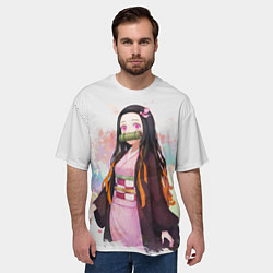 Футболка оверсайз мужская KIMETSU NO YAIBA, цвет: 3D-принт — фото 2