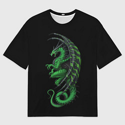 Мужская футболка оверсайз Green Dragon