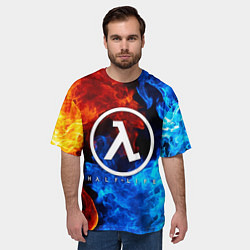 Футболка оверсайз мужская HALF-LIFE, цвет: 3D-принт — фото 2