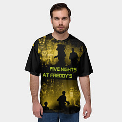 Футболка оверсайз мужская Five Nights at Freddy's, цвет: 3D-принт — фото 2