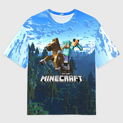 Футболка оверсайз мужская Minecraft Майнкрафт, цвет: 3D-принт