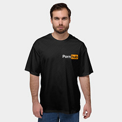 Футболка оверсайз мужская PORNHUB, цвет: 3D-принт — фото 2