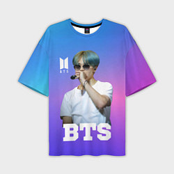 Футболка оверсайз мужская BTS, цвет: 3D-принт