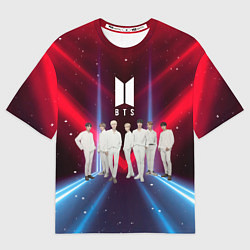 Футболка оверсайз мужская BTS, цвет: 3D-принт