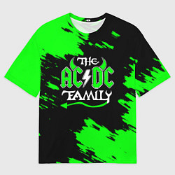 Футболка оверсайз мужская The ACDC famely, цвет: 3D-принт