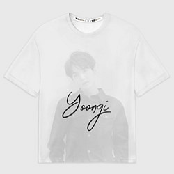 Футболка оверсайз мужская BTS Min Yoongi, цвет: 3D-принт