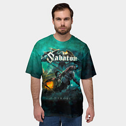 Футболка оверсайз мужская Sabaton, цвет: 3D-принт — фото 2