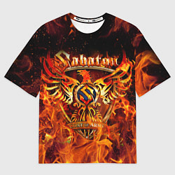 Футболка оверсайз мужская SABATON, цвет: 3D-принт