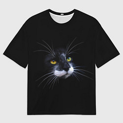 Футболка оверсайз мужская Кот, цвет: 3D-принт