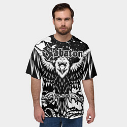 Футболка оверсайз мужская SABATON, цвет: 3D-принт — фото 2